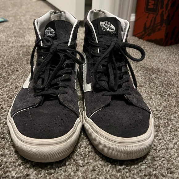 Suede Vans Sk8-Hi Zipper Back shoes - M 6.5/W 8 - Picture 1 of 6